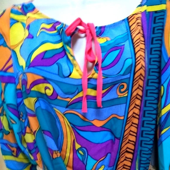 Designer Hale Bob 💯SILK Mini Dress, M - Picture 7 of 8